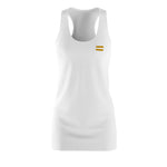 Cut & Sew Racerback Dress (White)
