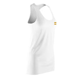 Cut & Sew Racerback Dress (White)