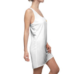 Cut & Sew Racerback Dress (White)