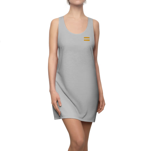 Cut & Sew Racerback Dress (Grey)